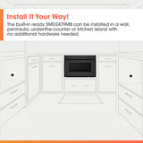 Sharp 24 in. 1.2 cu. ft. Deco Series Built-In Smart Microwave Drawer™ Oven with Easy Wave Open in Black