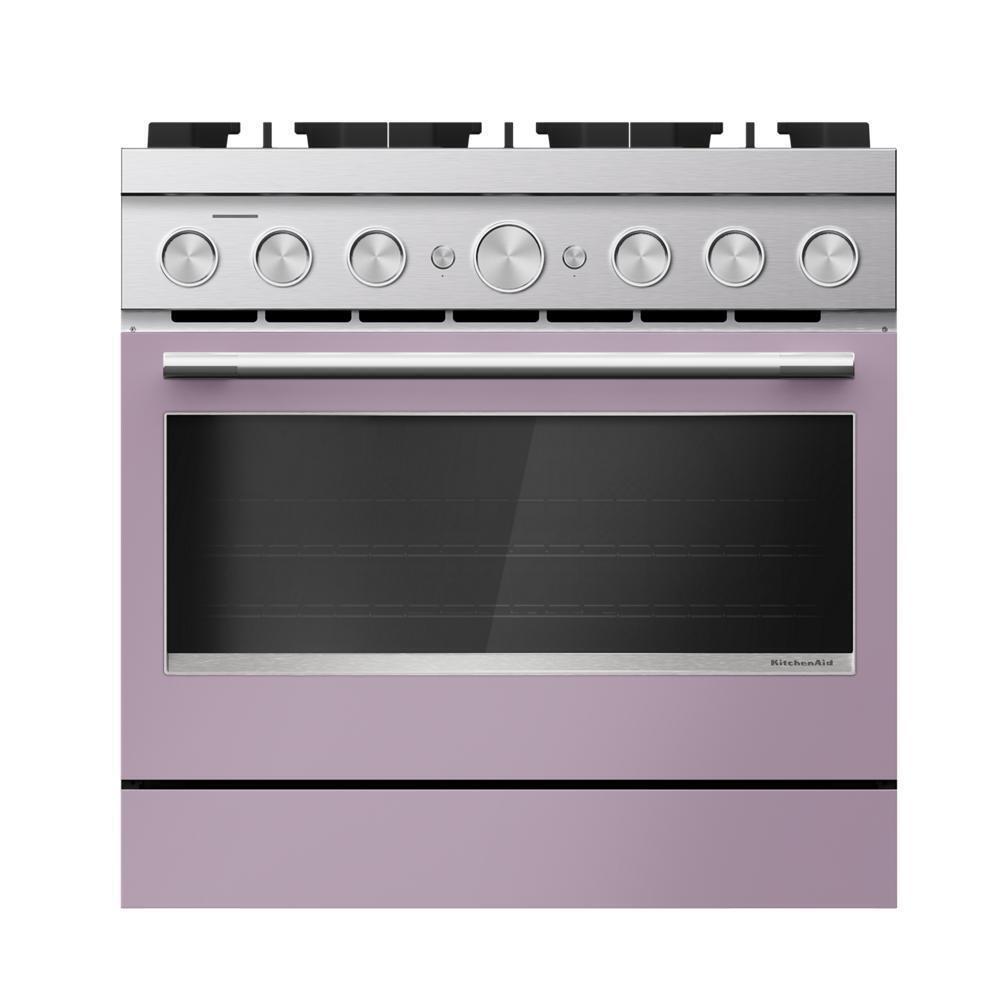 36-Inch 6 Burner Commercial-Style Dual Fuel Range with No Preheat Air Fry Mode