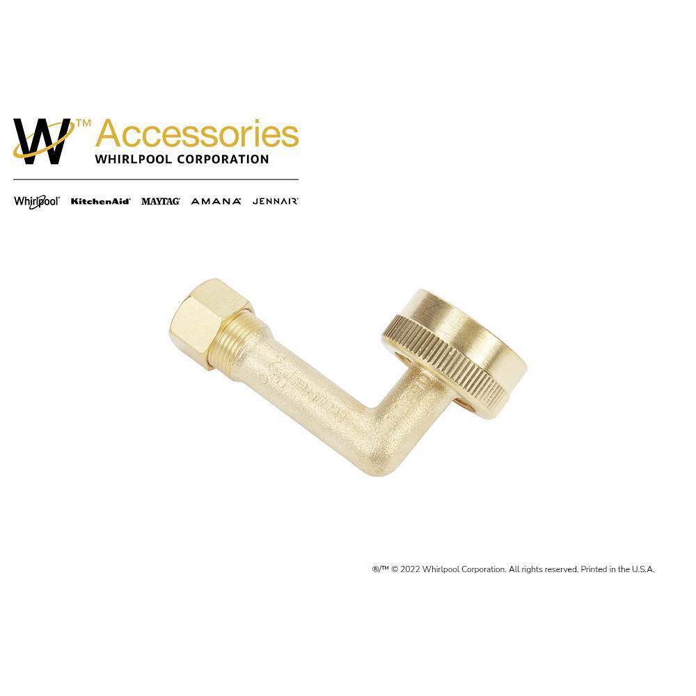 Dishwasher Brass Gooseneck Fitting 90 degree Lead Free