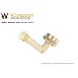 Dishwasher Brass Gooseneck Fitting 90 degree Lead Free