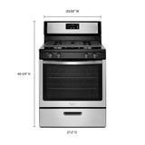 Whirlpool® 5.1 Cu. Ft. Freestanding 4-Burner Gas Stove