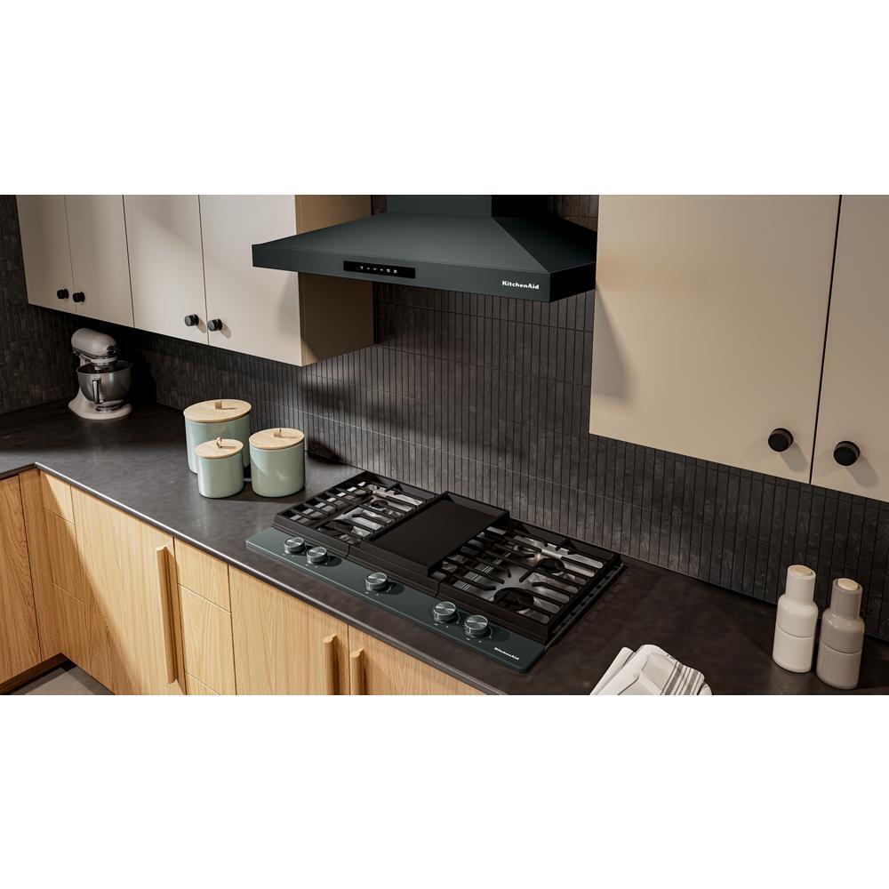 KitchenAid® 36 in. Gas Cooktop with 5 Burners and Integrated Wok Grate