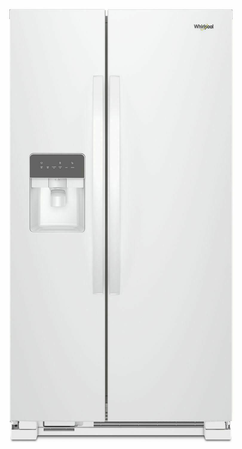33-inch Wide Side-by-Side Refrigerator - 21 cu. ft. - White