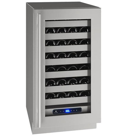 Hwc518 18" Wine Refrigerator With Stainless Frame Finish and Right-hand Hinge Door Swing and Lock (115 V/60 Hz)