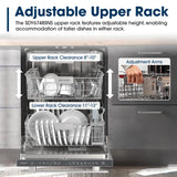 24" Top Control Stainless Steel Handle 47 dBA Dishwasher with Auto Door Open