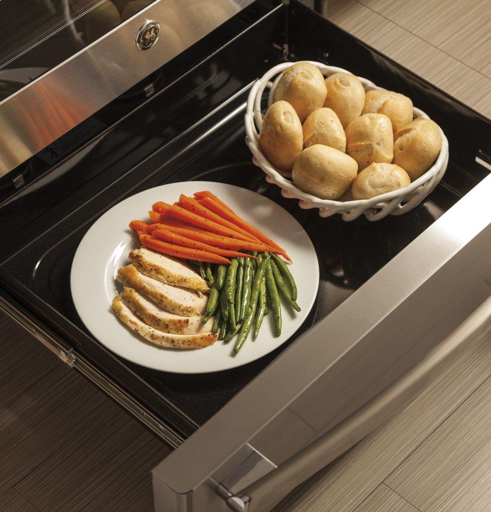 GE Profile™ 30" Smart Dual-Fuel Free-Standing Convection Range with Warming Drawer