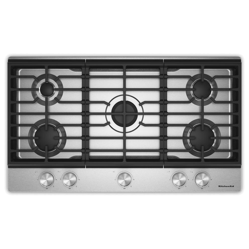 KitchenAid® 36 in. Gas Cooktop with 5 Versatile Burners