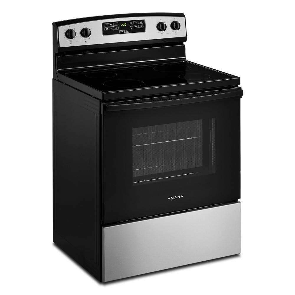 30-inch Amana® Electric Range with Extra-Large Oven Window
