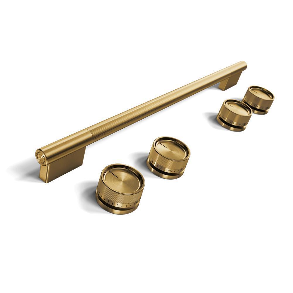 Brass Handle and Knob Hardware Accessory Kit for KitchenAid® Slide-In ConvectionRange