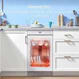 Midea 18" Front Control Dishwasher with Heated Dry