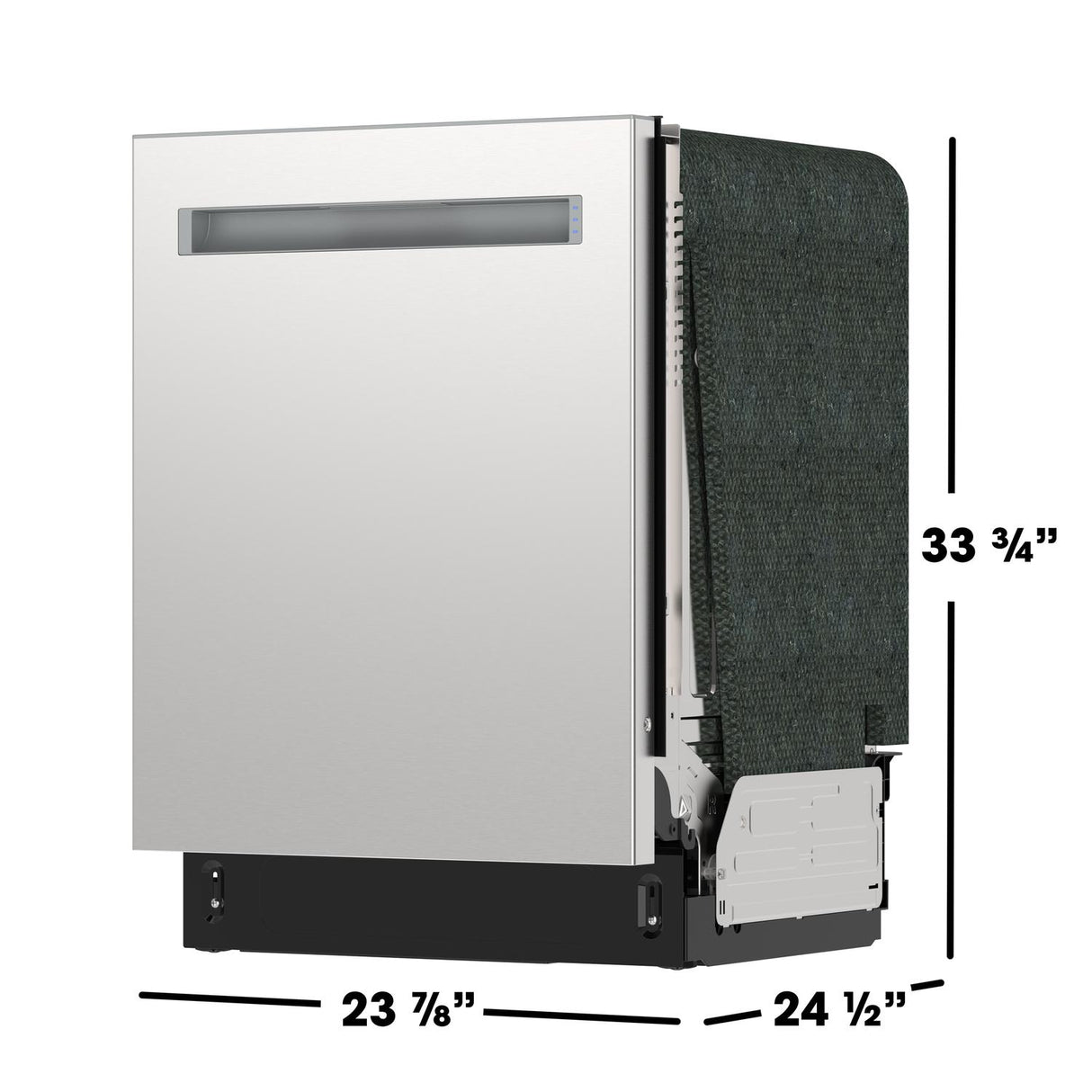 24" Top Control Stainless Steel Pocket Handle 49 dBA Dishwasher with Auto Door Open