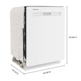 24 Top Control Dishwasher with Dual Power Filtration, PowerBlast® Cycle and 3rd Level Rack - 47 dBA