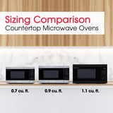 Sharp 1.1 cu. ft. 1000W Black Countertop Microwave Oven