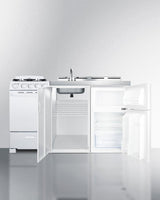 60" Wide All-in-one Kitchenette With Gas Range