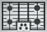 500 Series, 30" Gas Cooktop, 4 Burners, Stainless Steel