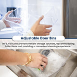 Sharp 26.5 cu.ft. Counter Depth 36 in. French 3-Door Refrigerator with Internal Water Dispenser in Stainless Steel