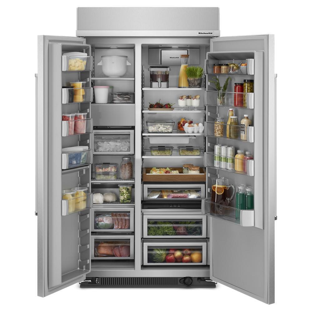 25.5 Cu Ft. 42" Built-In Side-by-Side Refrigerator with PrintShield™ Finish