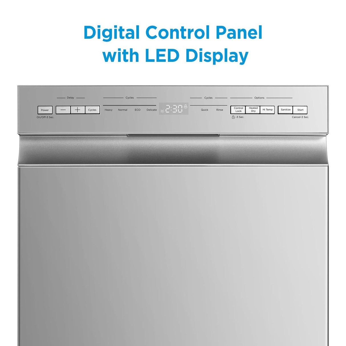 Midea 18" Front Control Dishwasher with Heated Dry