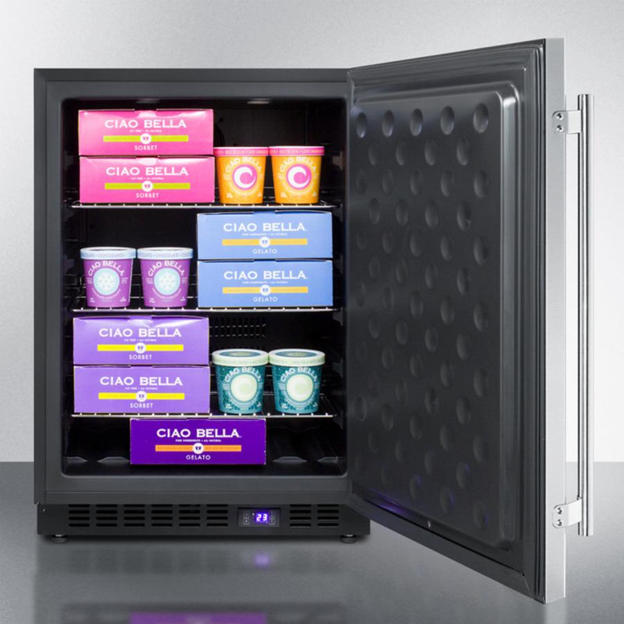 24" Wide Built-in Outdoor All-freezer