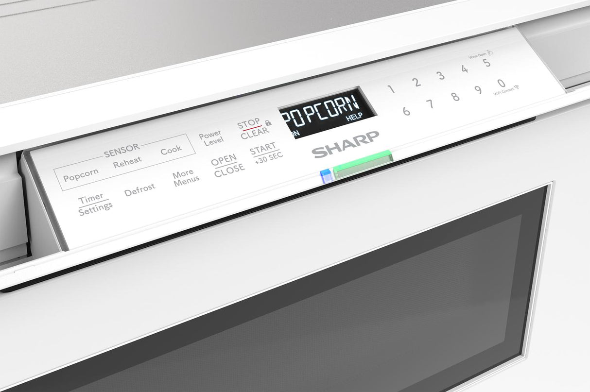 Sharp 24 in. 1.2 cu. ft. Deco Series Built-In Smart Microwave Drawer™ Oven with Easy Wave Open in White