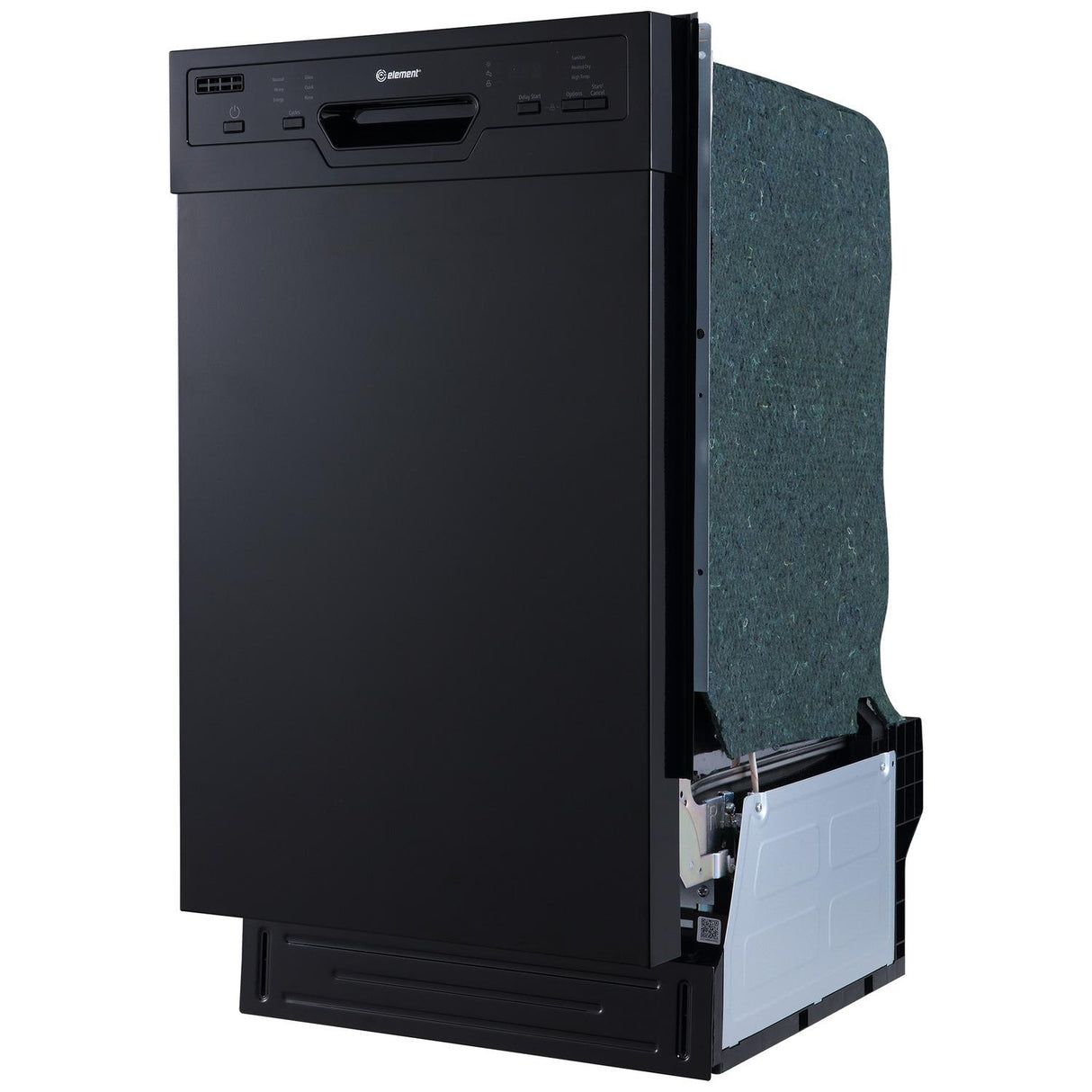 Element Electronics 18" Front Control Built-in Dishwasher - Black (ENB6632PEBB)