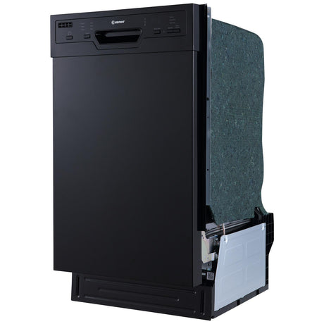 Element Electronics 18" Front Control Built-in Dishwasher - Black (ENB6632PEBB)