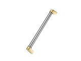 Stainless Steel with Gold Finials Handle Kit for 24" Built-In Dishwashers Stainless Steel/Gold