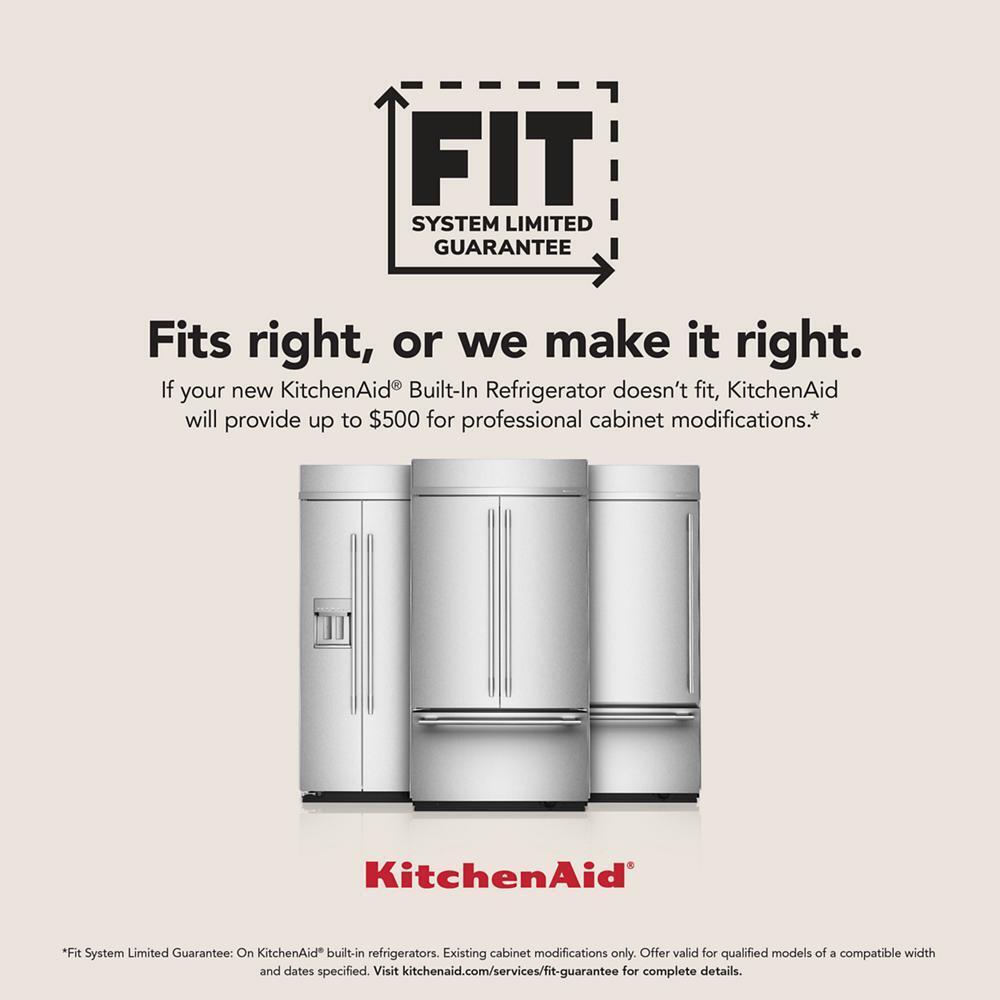 20.8 Cu. Ft. 36" Width Built In Stainless Steel French Door Refrigerator with Platinum Interior Design