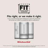 20.8 Cu. Ft. 36" Width Built In Stainless Steel French Door Refrigerator with Platinum Interior Design