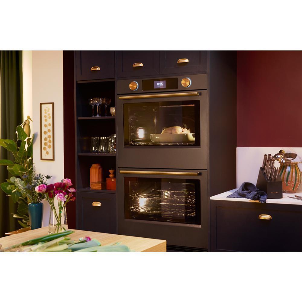 30-inch Smart Electric Double Wall Oven with Intelligent Cooking Camera - Black Ore