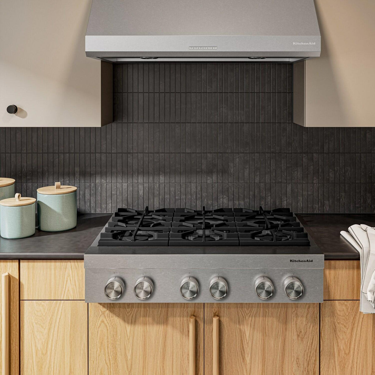 KitchenAid® 36-inch 6-Burner Gas Commercial-Style Rangetop