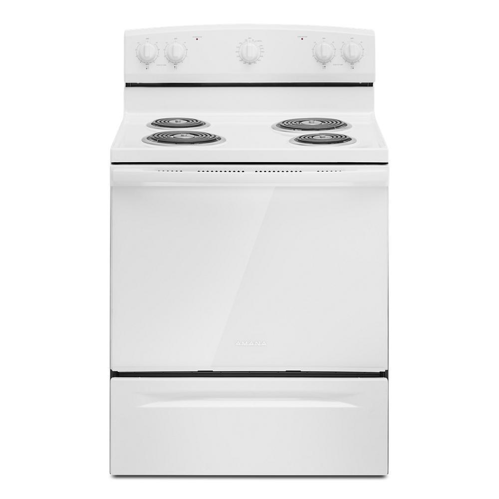 Amana® 30-inch Electric Range with Easy-Clean Glass Door