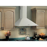 DISCONTINUED-Broan® 30-Inch Convertible Wall-Mount Chimney Range Hood w/ Heat Sentry™, 290 CFM, White