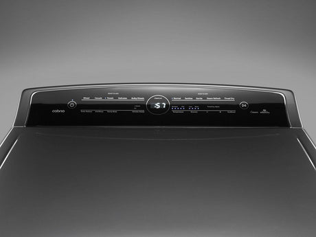 8.8 cu.ft Top Load HE Gas Dryer with Intuitive Touch Controls, Steam Refresh Chrome Shadow