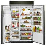 29.5 cu. ft 48-Inch Width Built-In Side by Side Refrigerator with PrintShield™ Finish - Black Stainless Steel with PrintShield™ Finish
