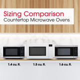 Sharp 1.5 cu. ft. 900W White Convection Countertop Microwave Oven