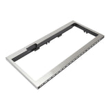 Built-In Low Profile Microwave Slim Trim Kit with Pocket Handle, Stainless Steel, fits cut-out height 12"