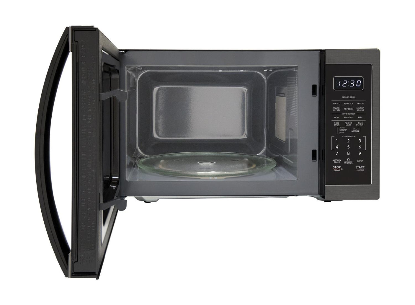 Sharp 1.4 cu. ft. 1100W Black Stainless Steel Countertop Microwave Oven