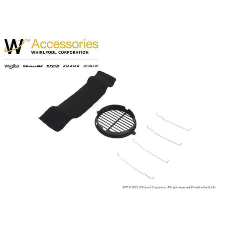 30" Range Hood Recirculation Kit with (1) charcoal filter, (1) black vent cover and (4) mounting brackets