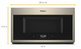1.9 cu. ft. Smart Over-the-Range Microwave with Scan-to-Cook technology - Fingerprint Resistant Sunset Bronze
