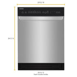 Quiet Dishwasher with Stainless Steel Tub