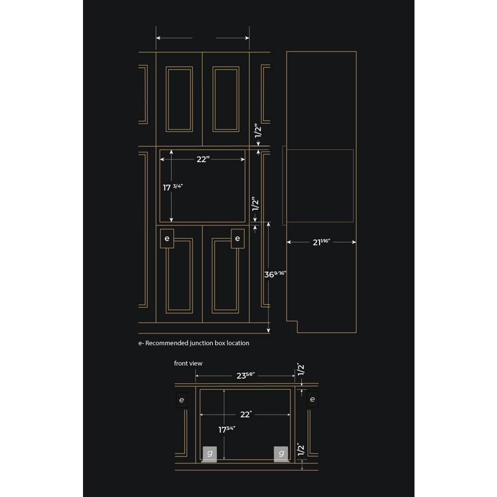 NOIR 24" Built-In Speed Oven