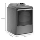 Smart Capable Top Load Electric Dryer with Extra Power Button - 8.8 cu. ft.