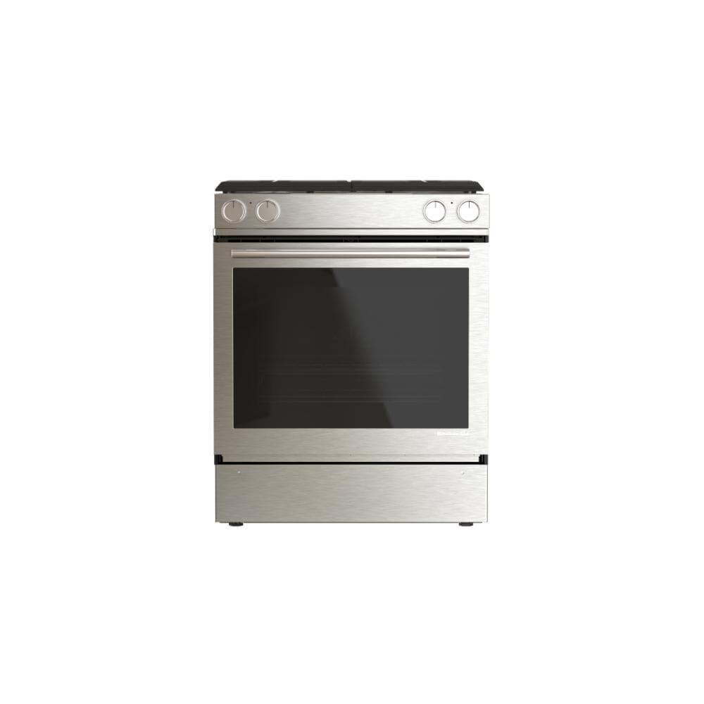 30-Inch 4-Burner Dual Fuel Downdraft Slide-In Range