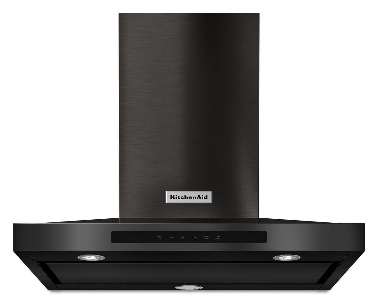 30" Wall-Mount, 3-Speed Canopy Hood Black Stainless Steel with PrintShield™ Finish