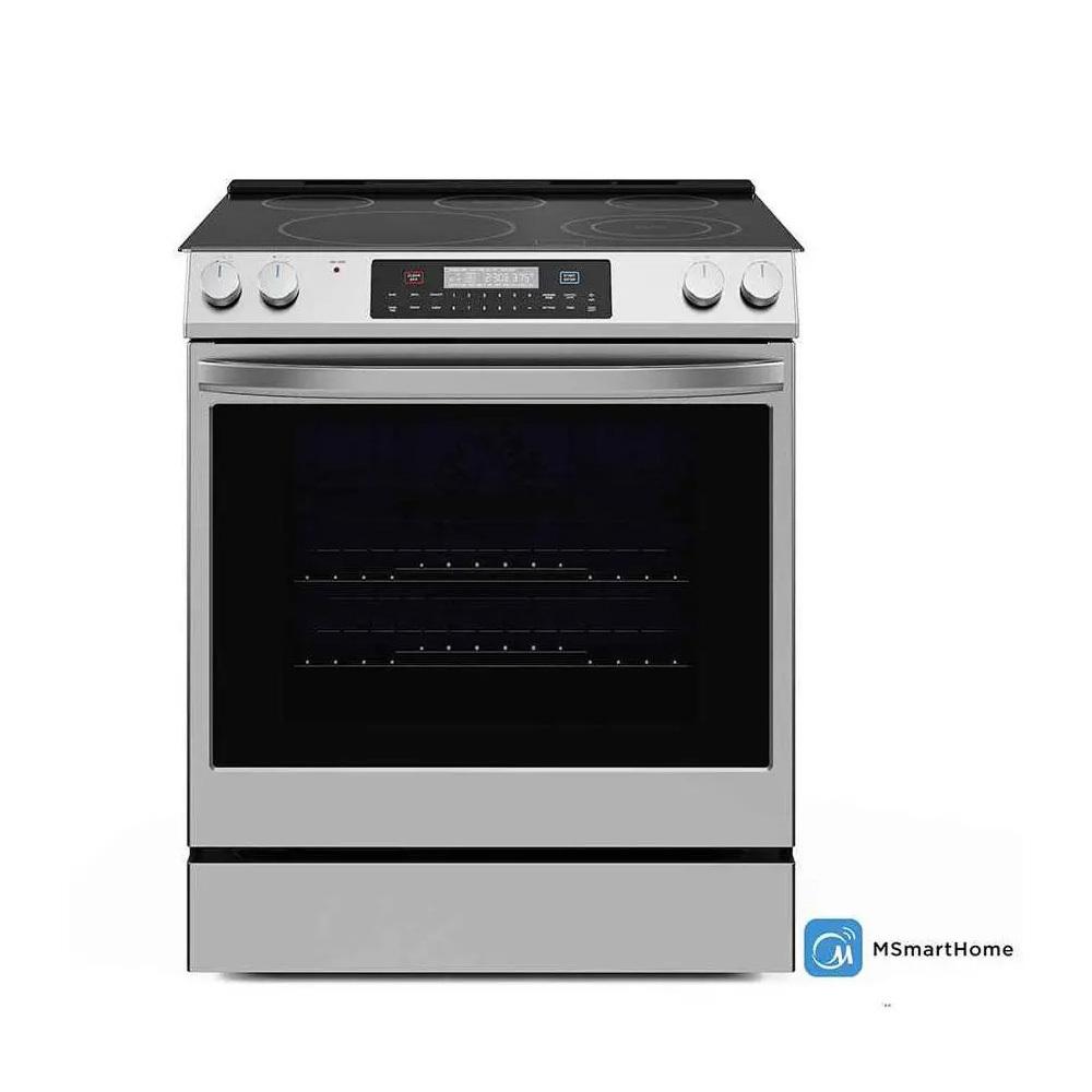 Midea 6.3 cu. ft. 5-Element Smart Slide-In Electric Range with Air Fry Convection