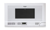 1.5 cu. ft. 1100W White Sharp Over-the-Counter Carousel Microwave Oven