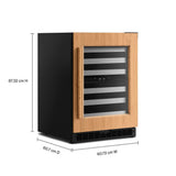 24" Panel-Ready Undercounter Wine Cellar