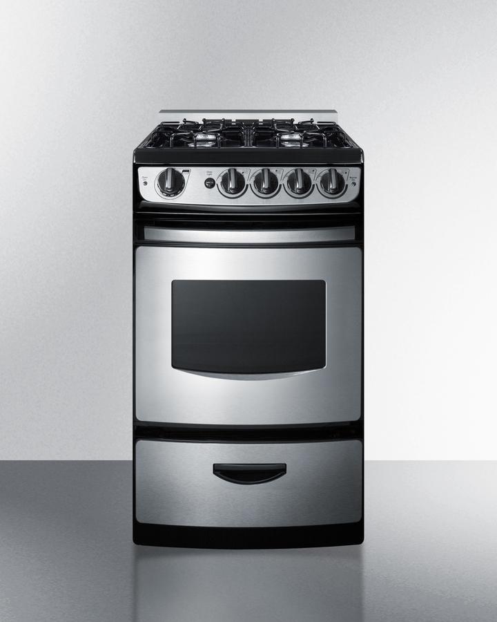 20" Wide Gas Range