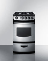 20" Wide Gas Range